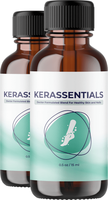 Two bottles of Kerassentials oil